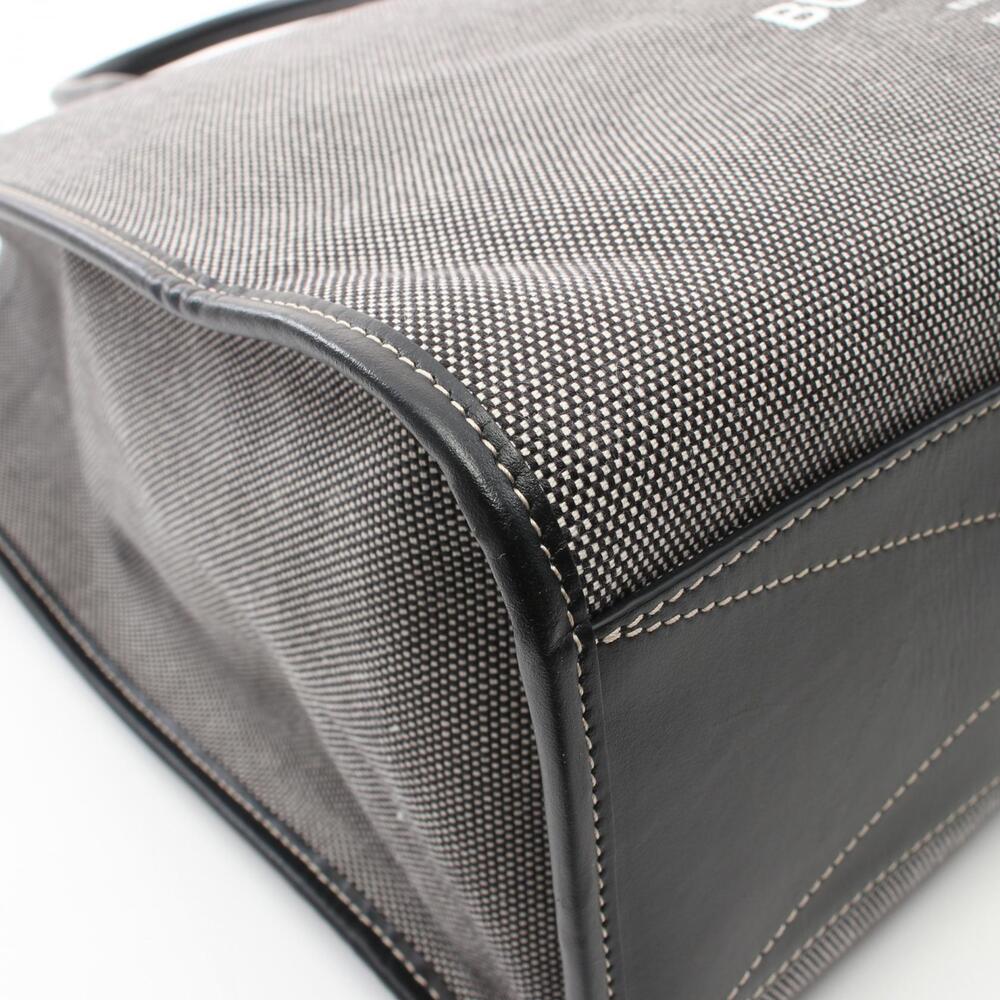 Burberry tote bag canvas leather gray black - Picture 7 of 9
